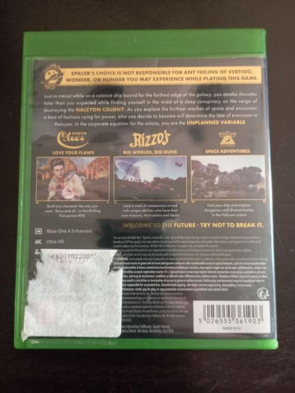 The Outer Worlds [X1]  **CIB**
